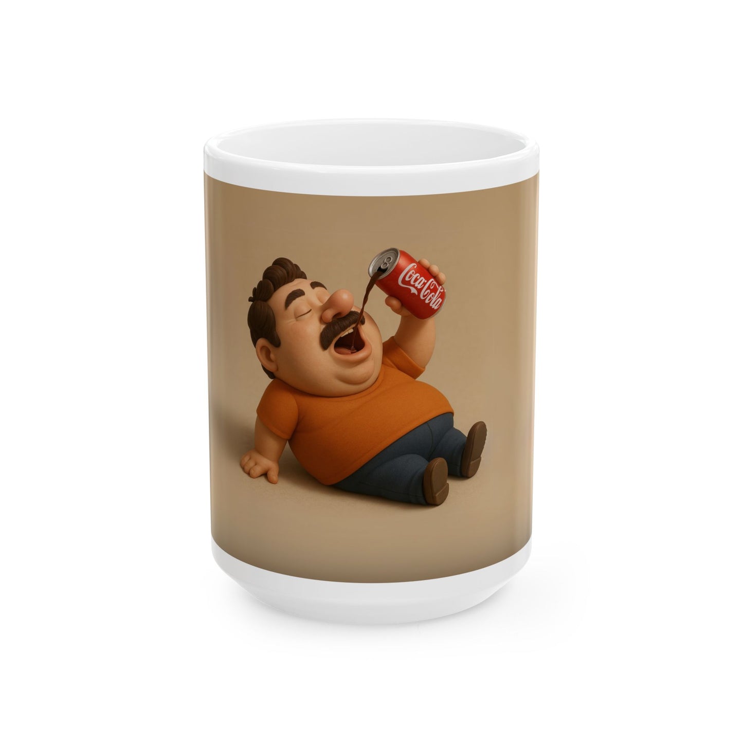 Funny Cartoon Father Ceramic Mug - 11oz & 15oz - Perfect for Coffee Lovers
