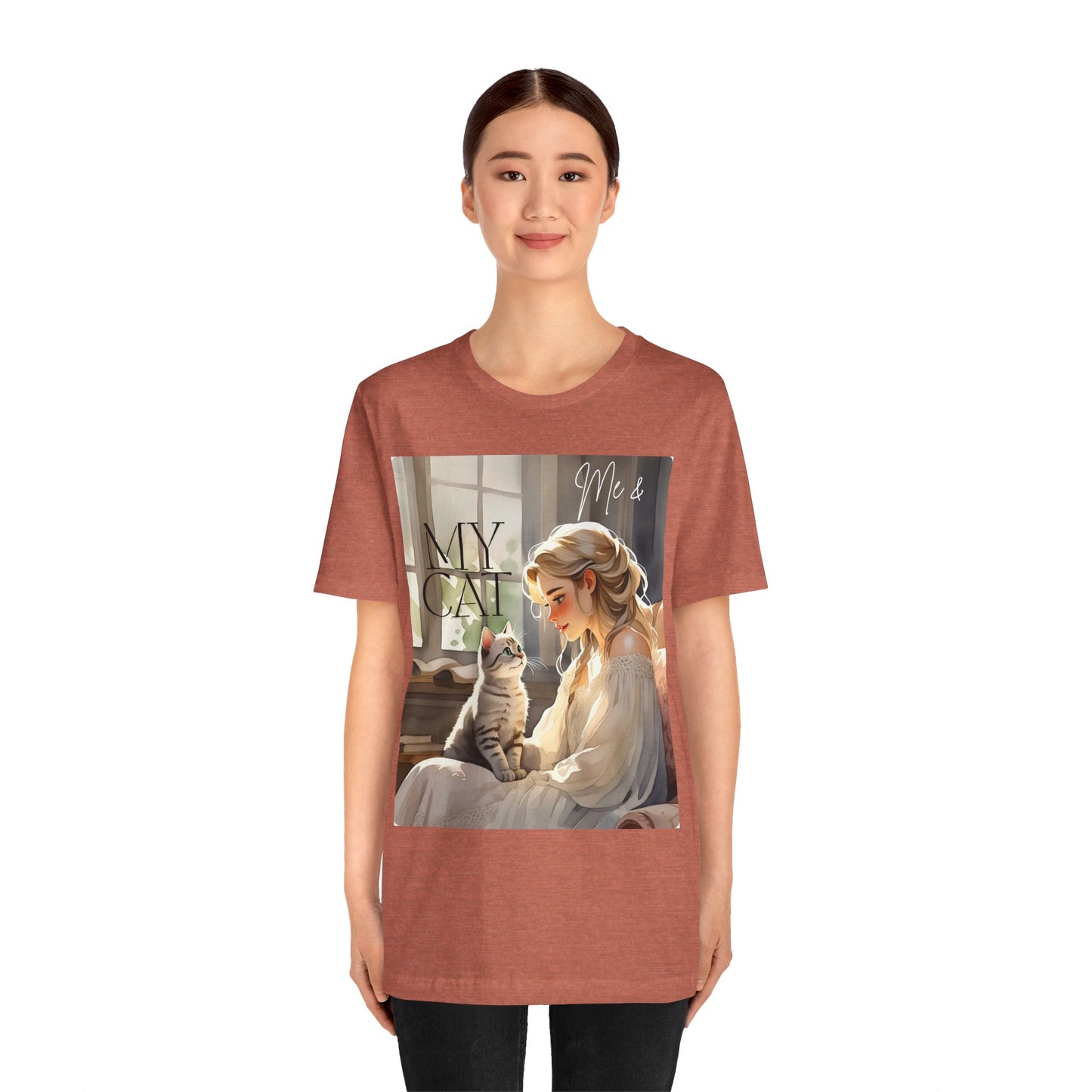 My Cat & Me Unisex Short Sleeve Tee - Cozy Cat Lover Shirt
