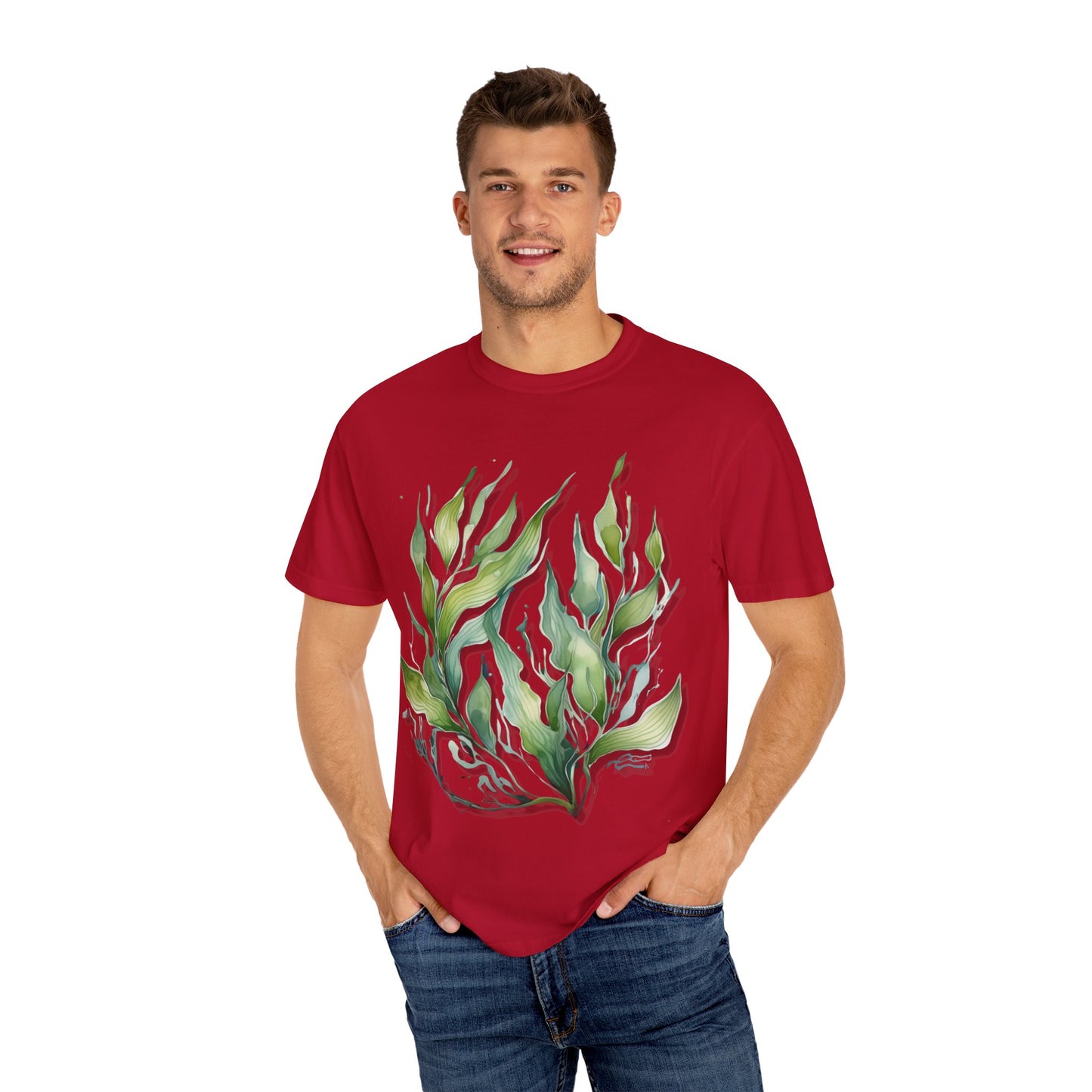 Eco-Friendly Seaweed Design T-Shirt for Nature Lovers