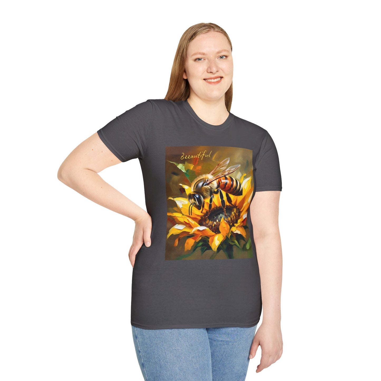 Bee-autiful Unisex Softstyle T-Shirt | Nature Lover's Gift | Perfect for Spring & Summer