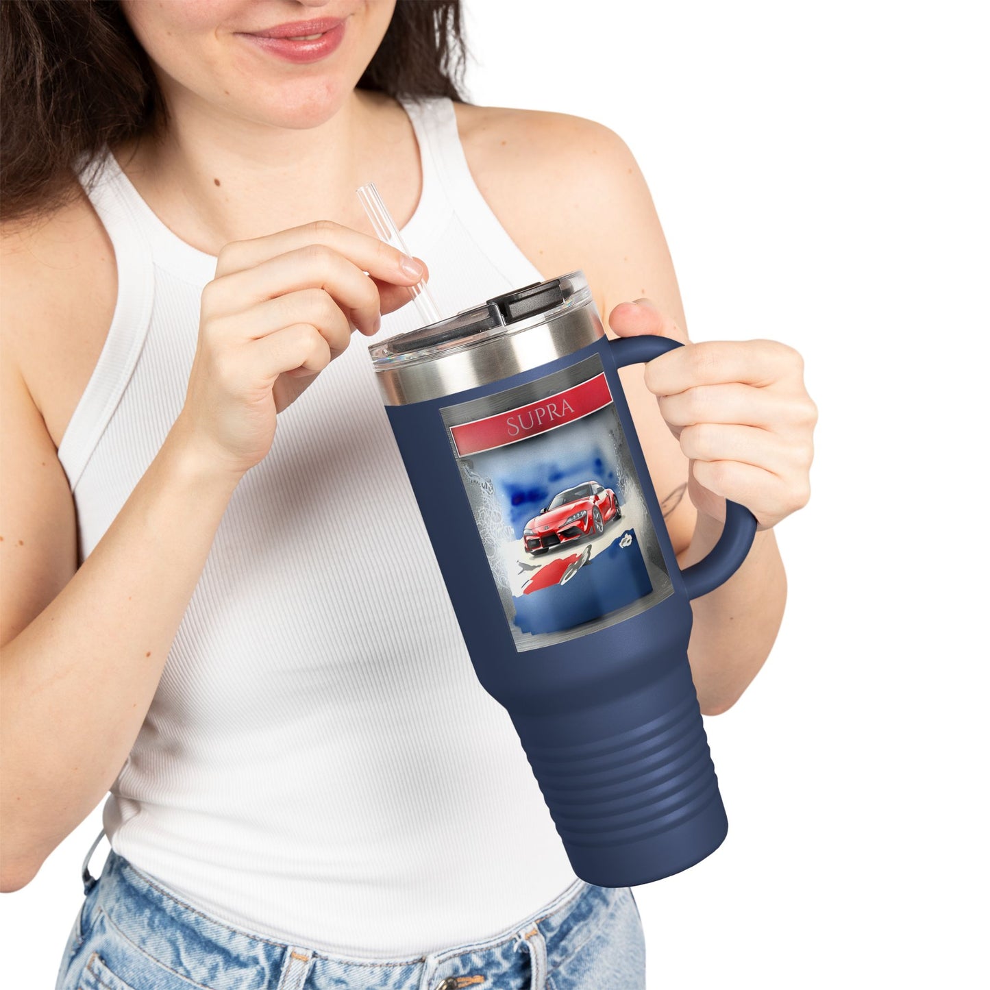 Car Insulated Travel Mug - 40oz - Perfect for Car Enthusiasts and Adventurers