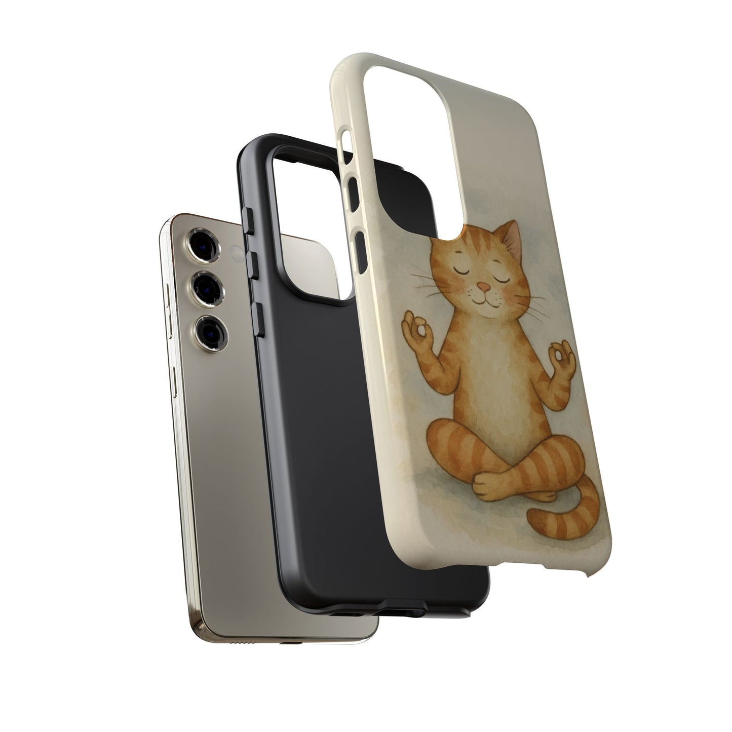 Zen Cat Phone Case - Tough & Stylish - Perfect for Cat Lovers