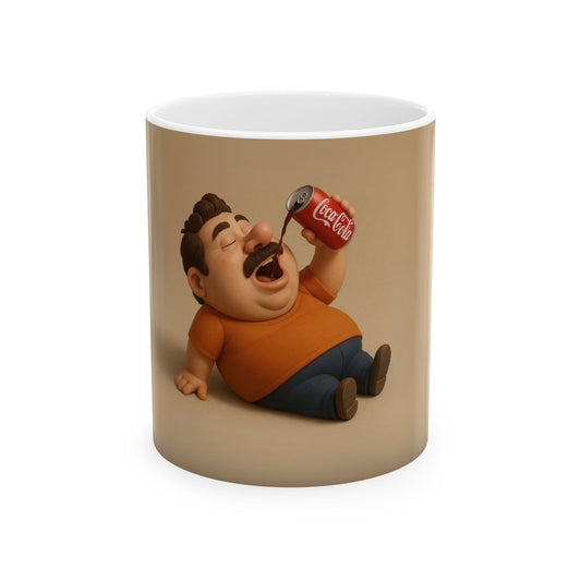 Funny Cartoon Father Ceramic Mug - 11oz & 15oz - Perfect for Coffee Lovers