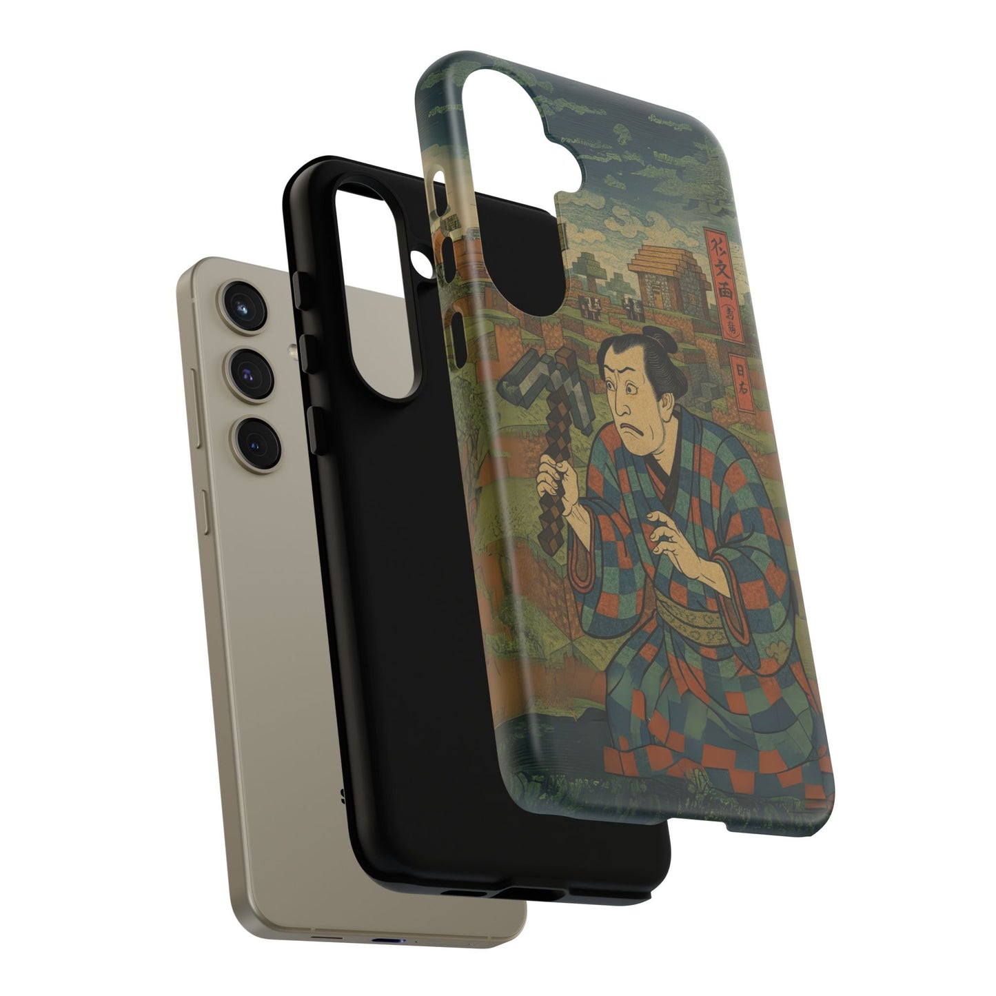 Tough Cases - Japanese Art Phone Case with Warrior Design