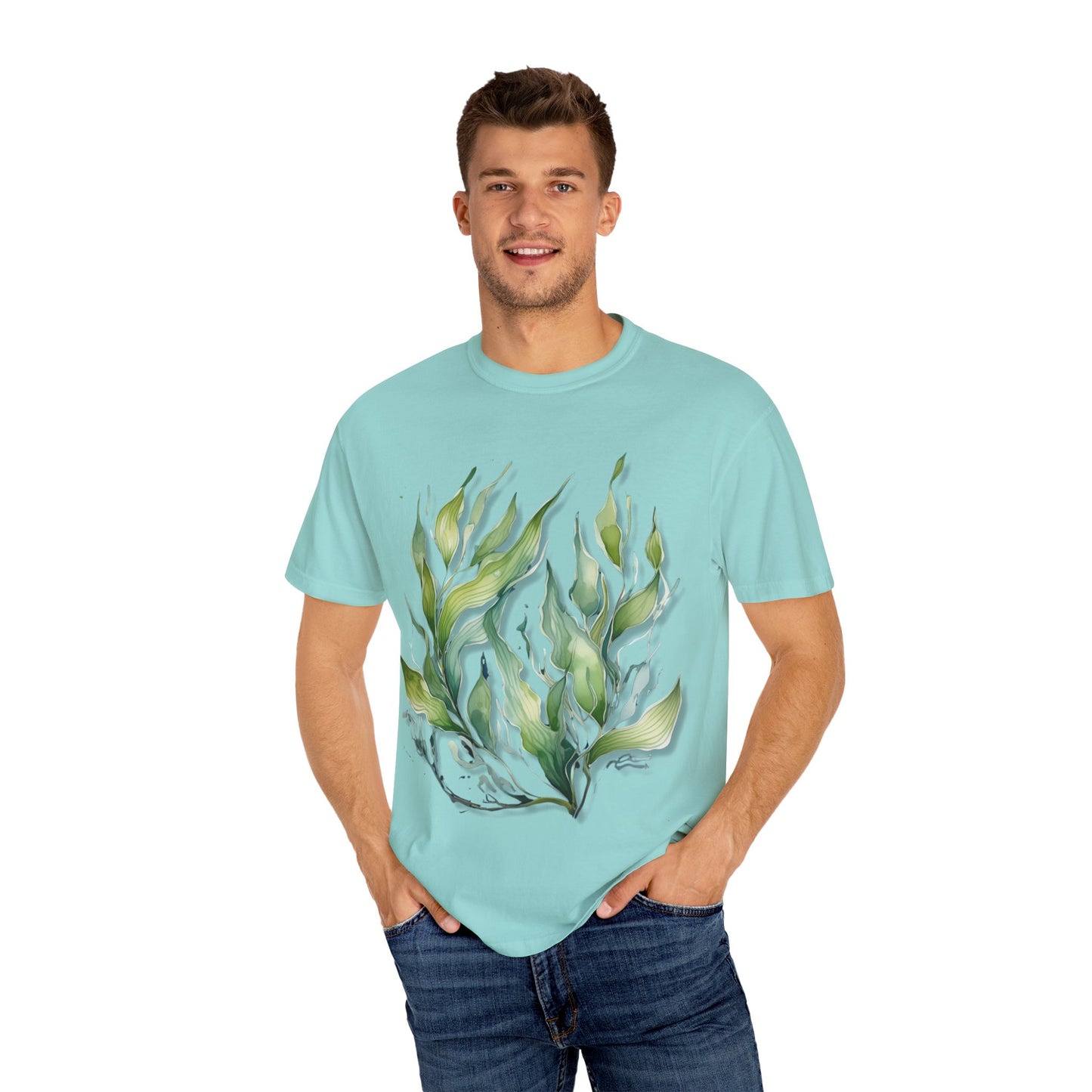 Eco-Friendly Seaweed Design T-Shirt for Nature Lovers