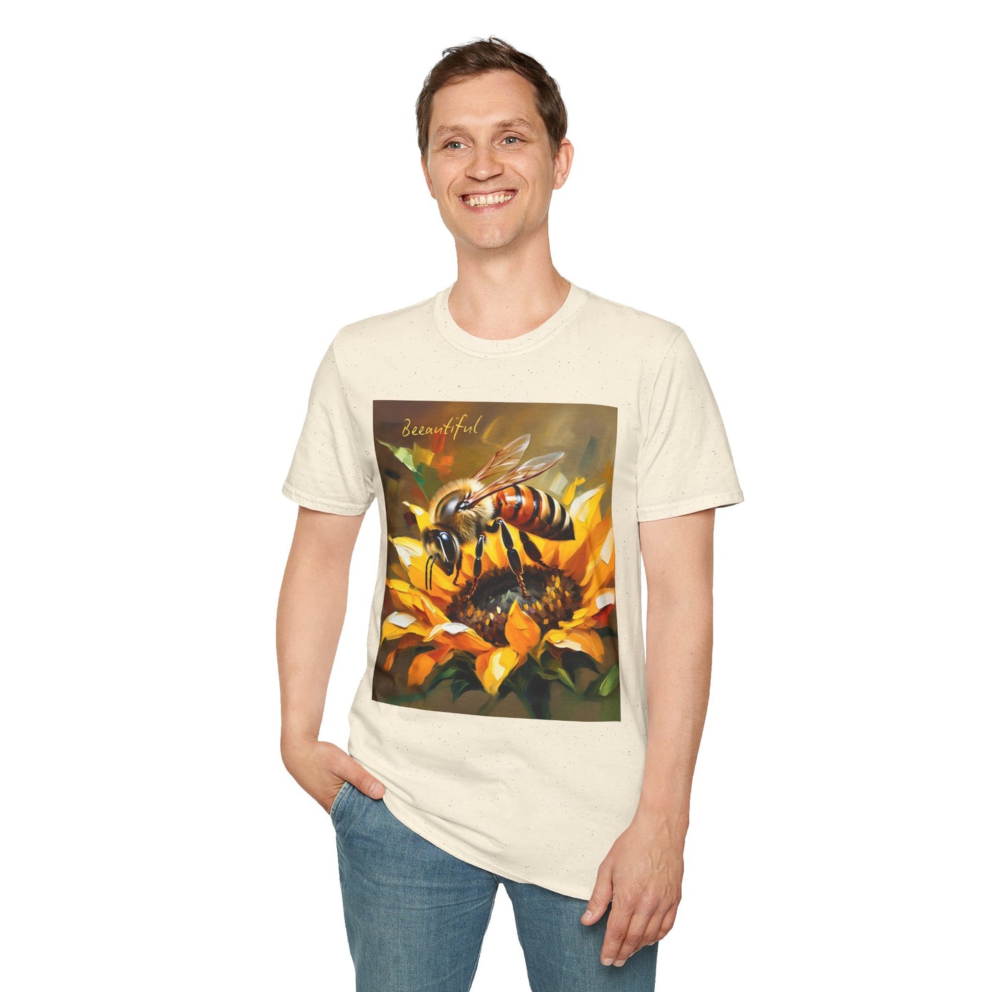 Bee-autiful Unisex Softstyle T-Shirt | Nature Lover's Gift | Perfect for Spring & Summer