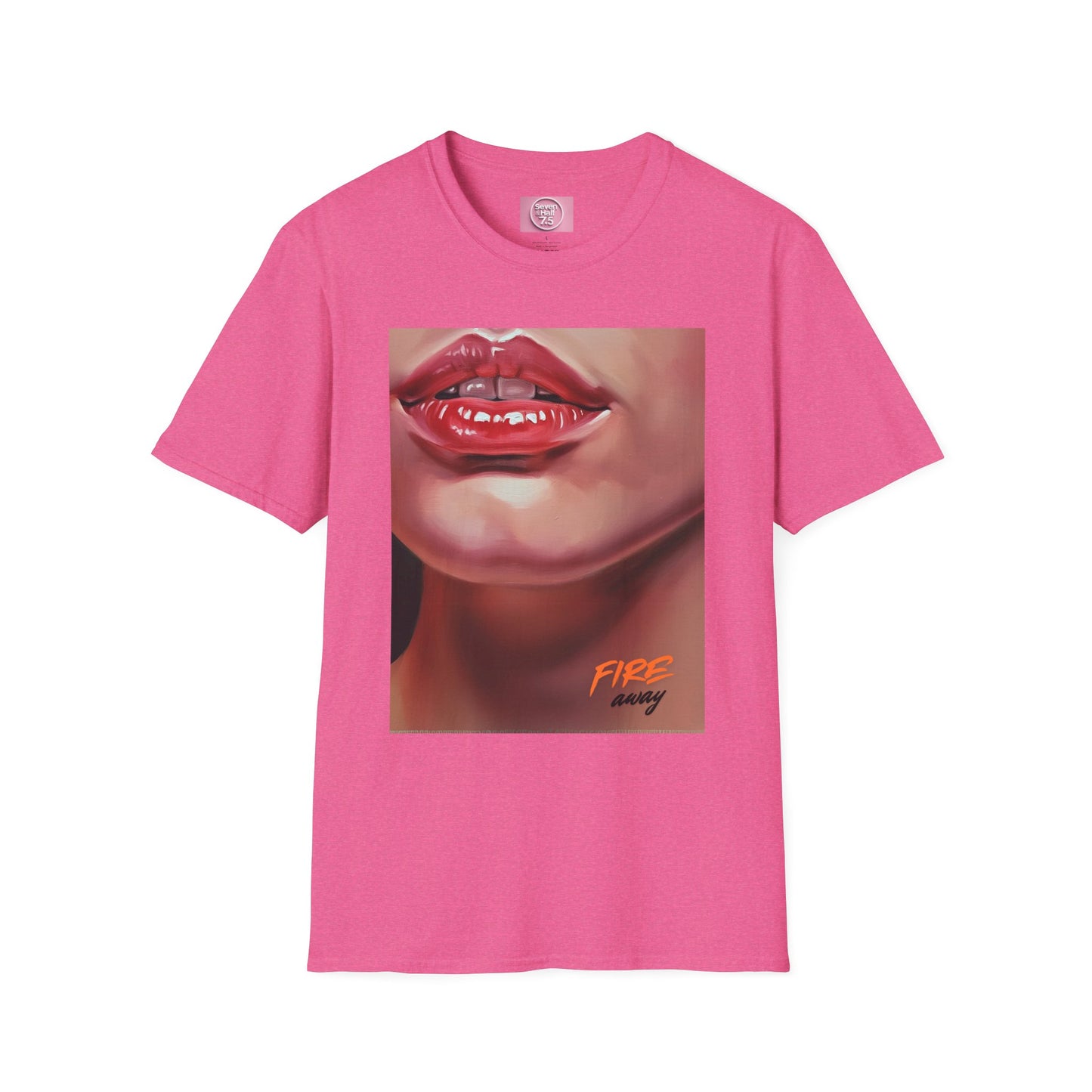 Fire Lips Women's Softstyle T-Shirt - Bold Art for Confident Expressions