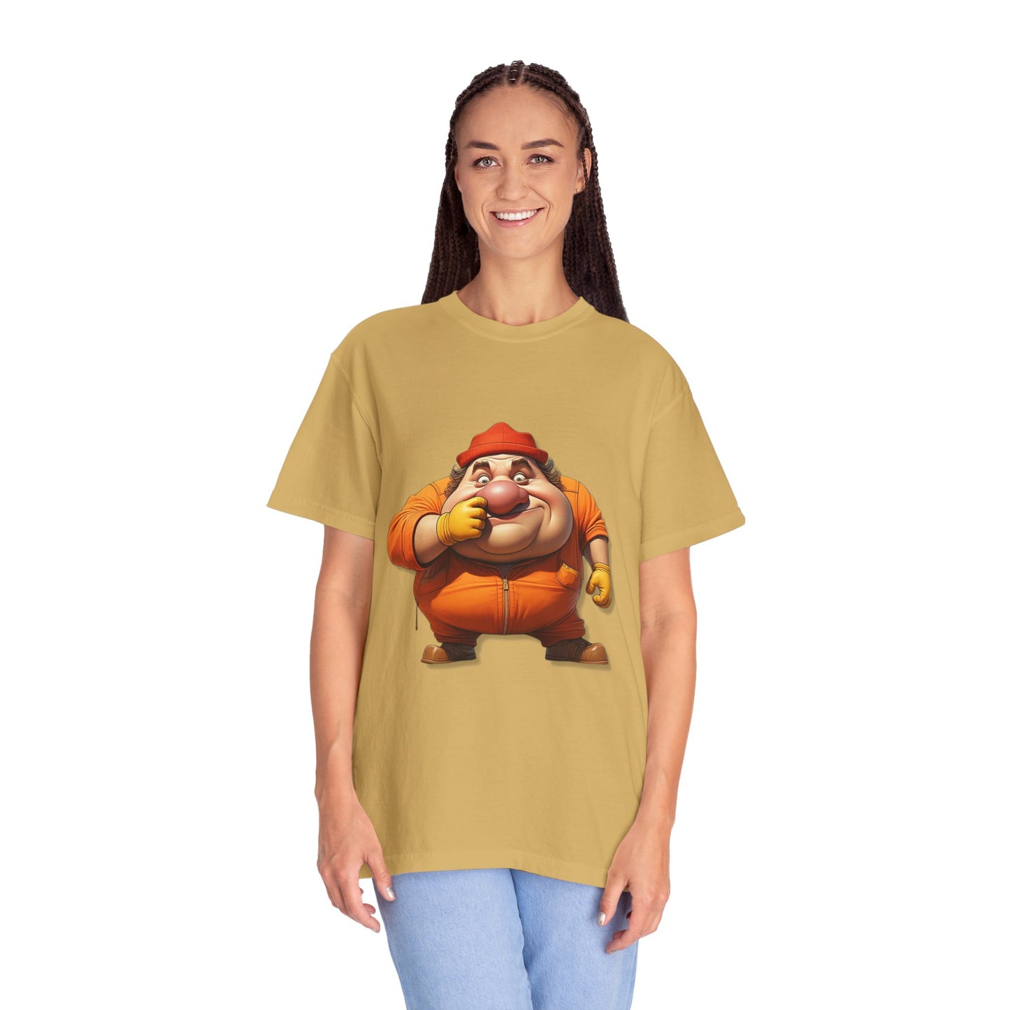 Fun Cartoon Character Unisex Garment-Dyed T-Shirt