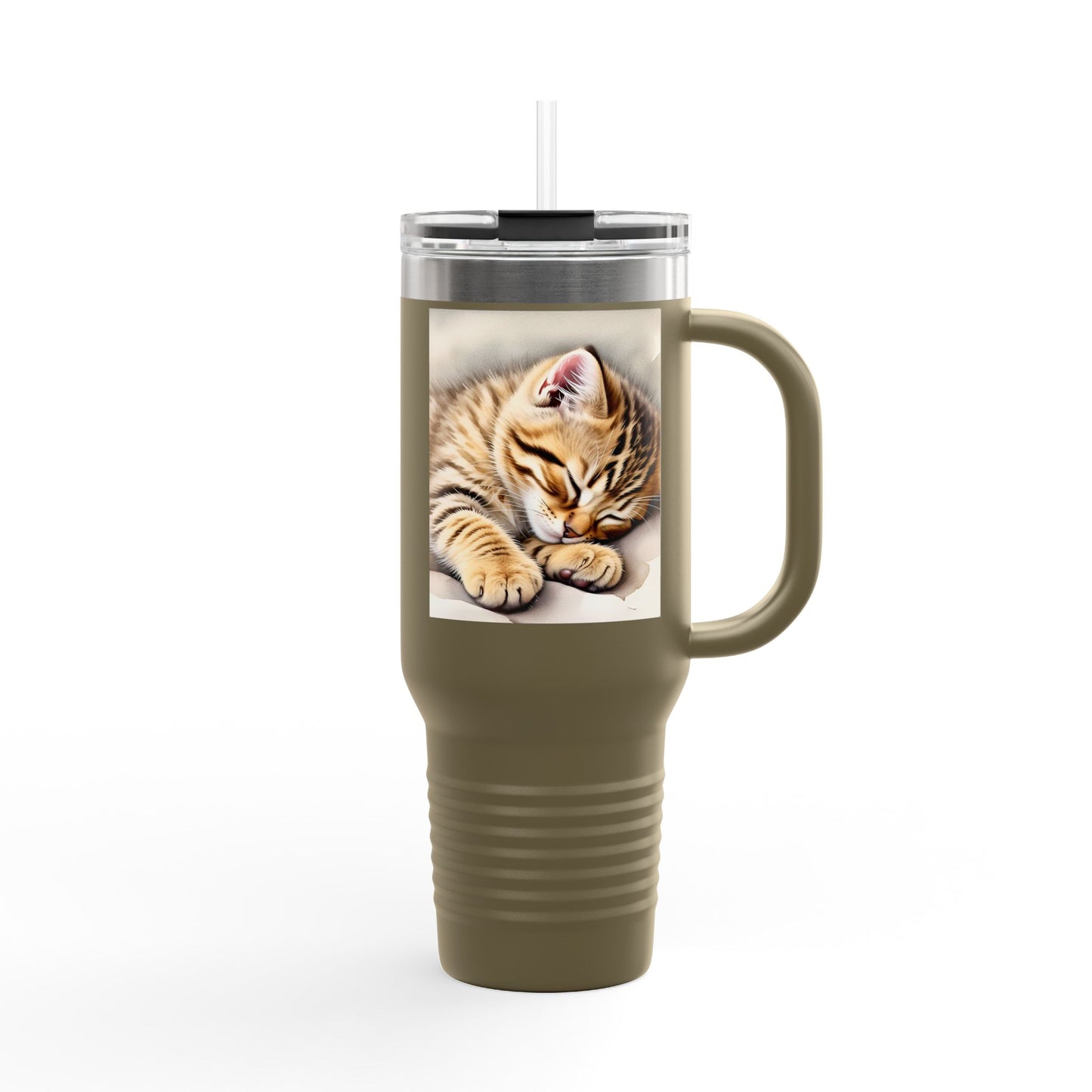 Cozy Cat Insulated Travel Mug - 40oz | Perfect for Cat Lovers