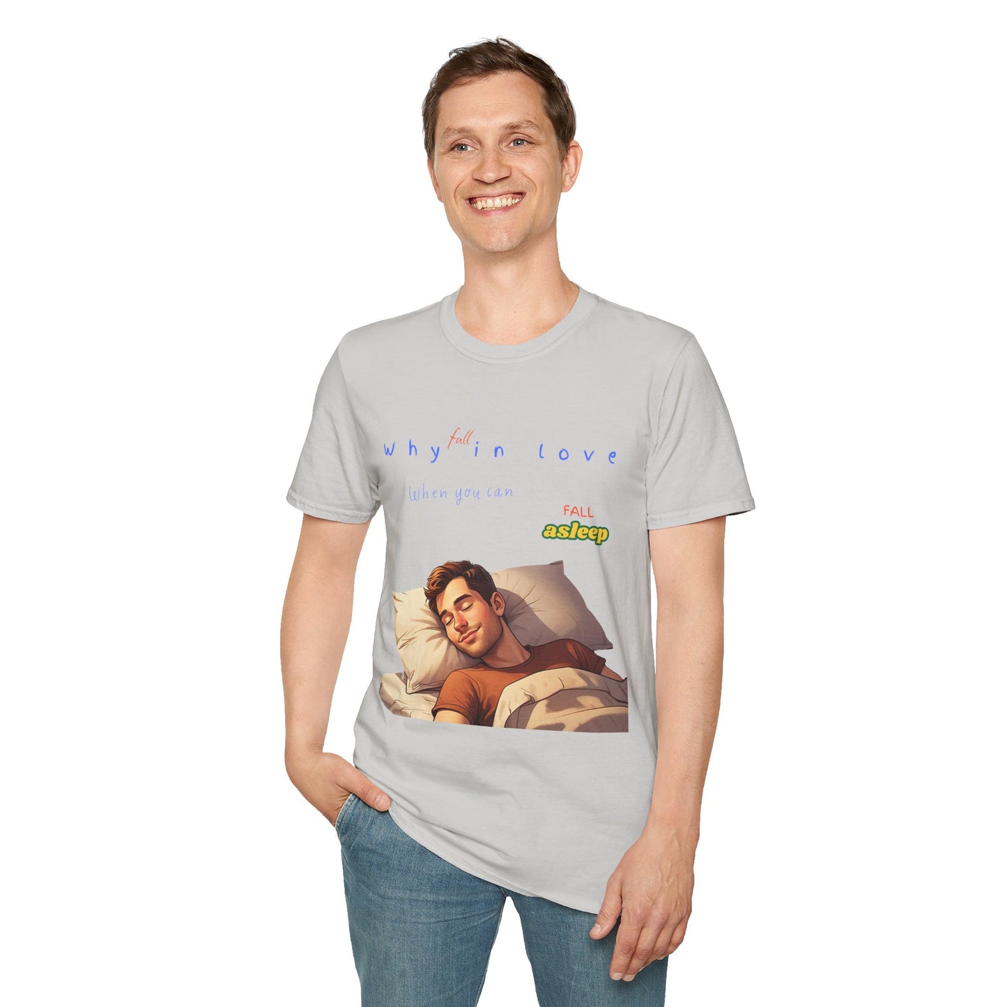 Fall Asleep Softstyle T-Shirt | Cozy Sleep Vibes | Perfect Gift for Sleep Lovers