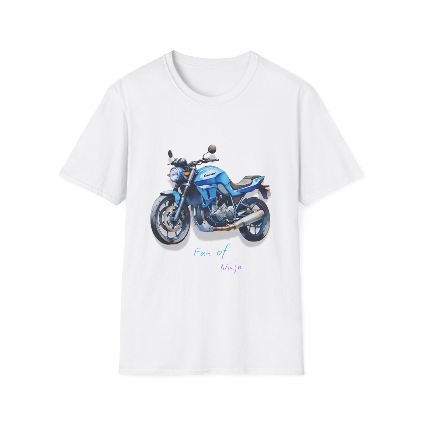 Unisex Softstyle T-Shirt - 'Fan of Ninja' Motorcycle Graphic Tee for Riders