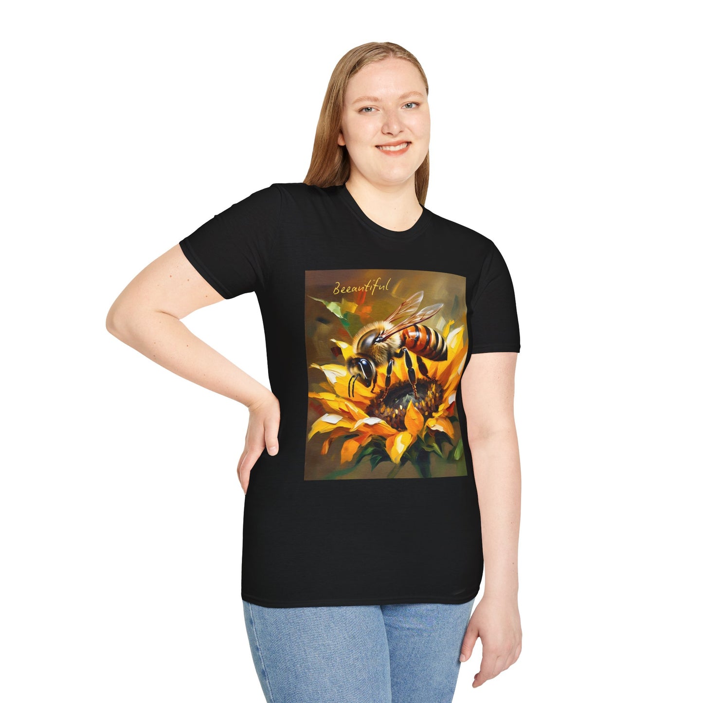 Bee-autiful Unisex Softstyle T-Shirt | Nature Lover's Gift | Perfect for Spring & Summer