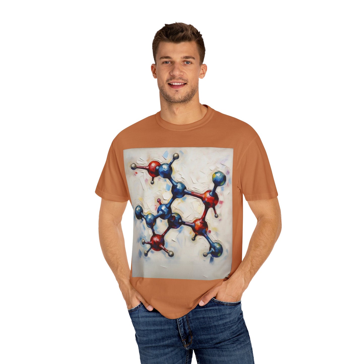 Unisex Artistic Molecule T-Shirt | Science-Inspired Design
