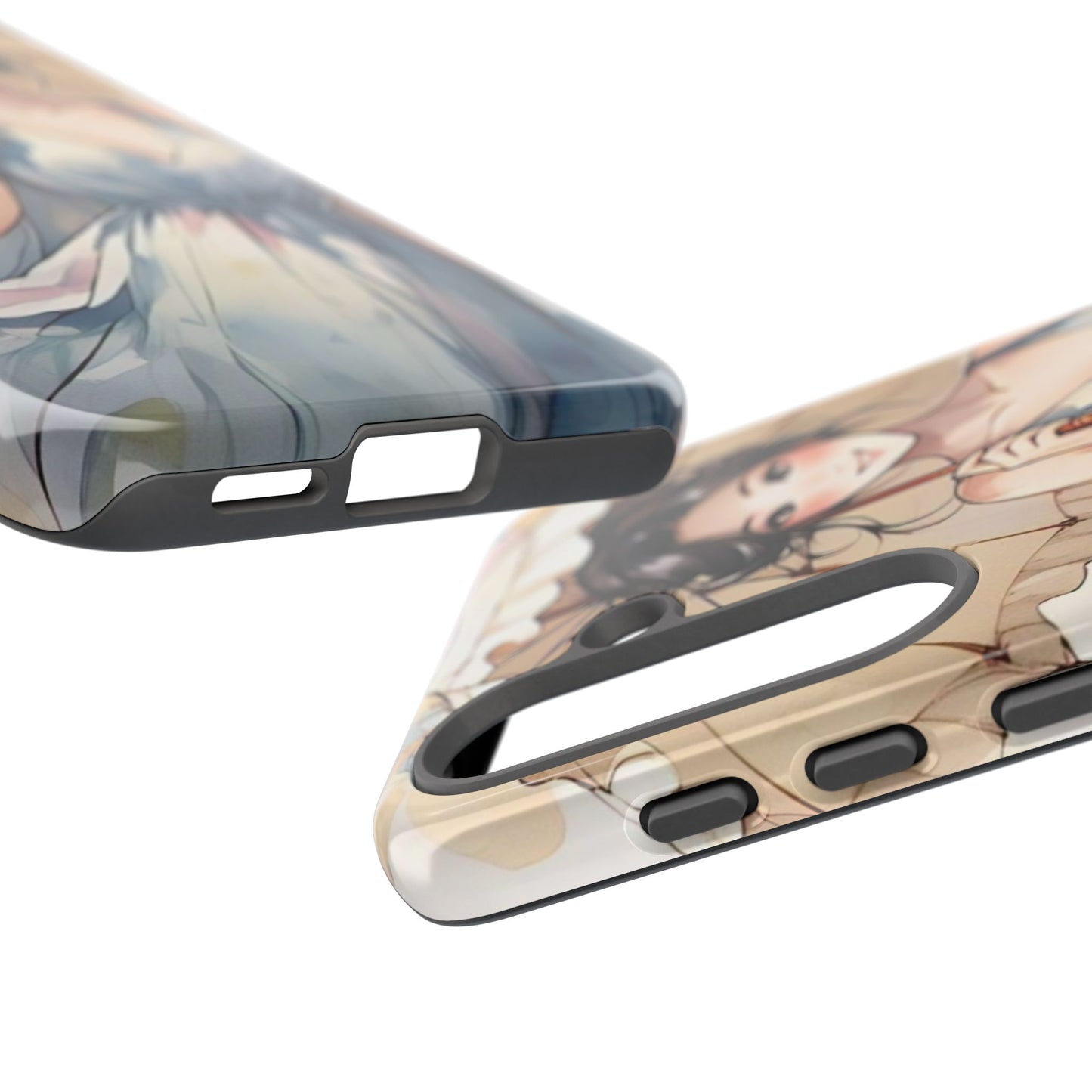 Elegant Floral Phone Case with Umbrella Design
