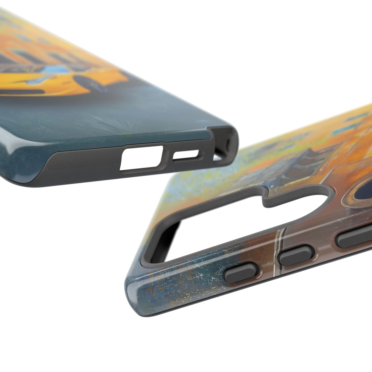 Ferrari Yellow Tough Phone Case - Stylish and Durable