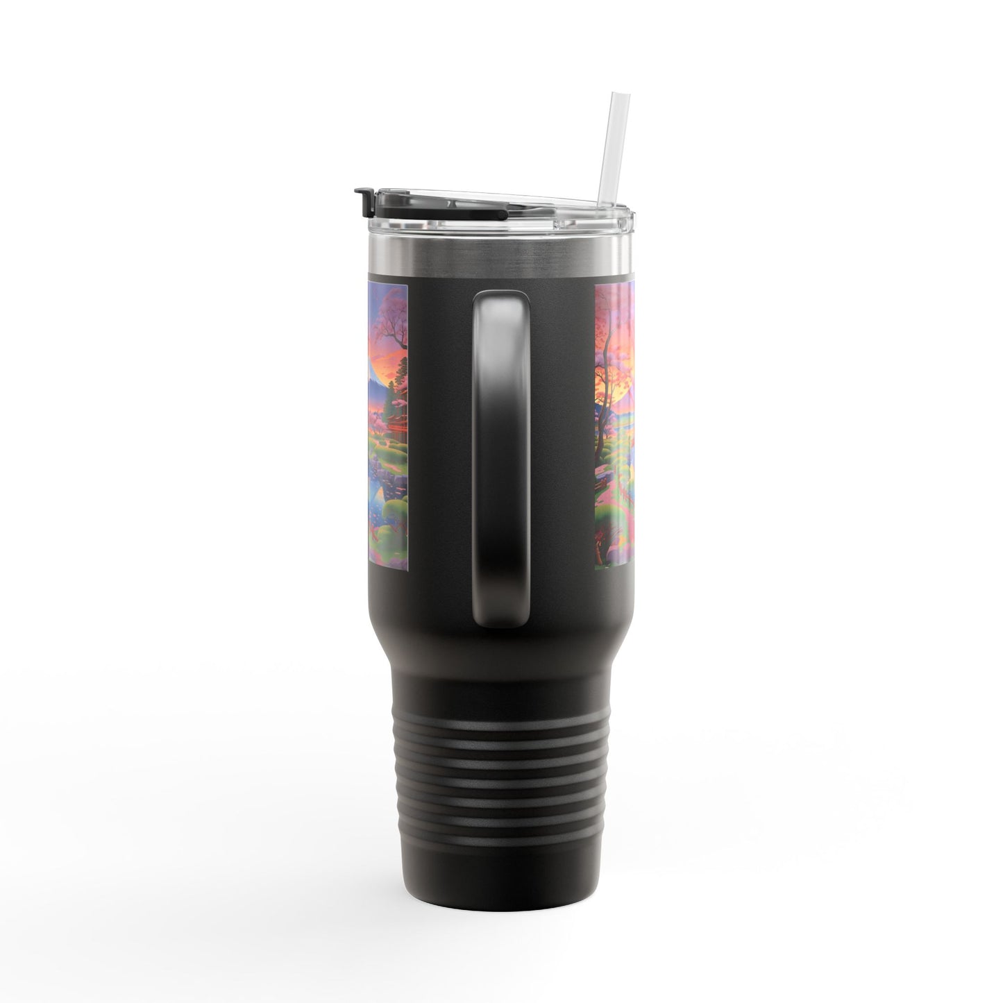 Nature-Inspired Insulated Travel Mug - 40oz Adventure Mug with Scenic Design