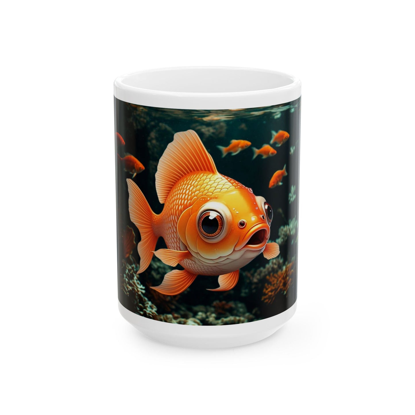 Whimsical Goldfish Ceramic Mug - Perfect for Aquatic Lovers