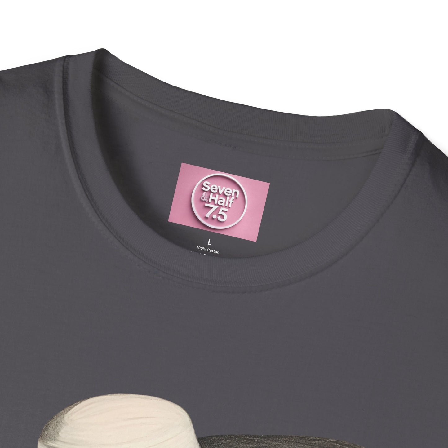 Artistic Women's  Softstyle T-Shirt - Charcoal art Design