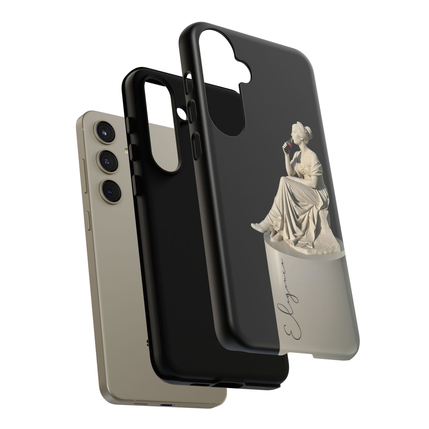 Elegant Phone Case - Stylish Tough Case with Sculpture Design