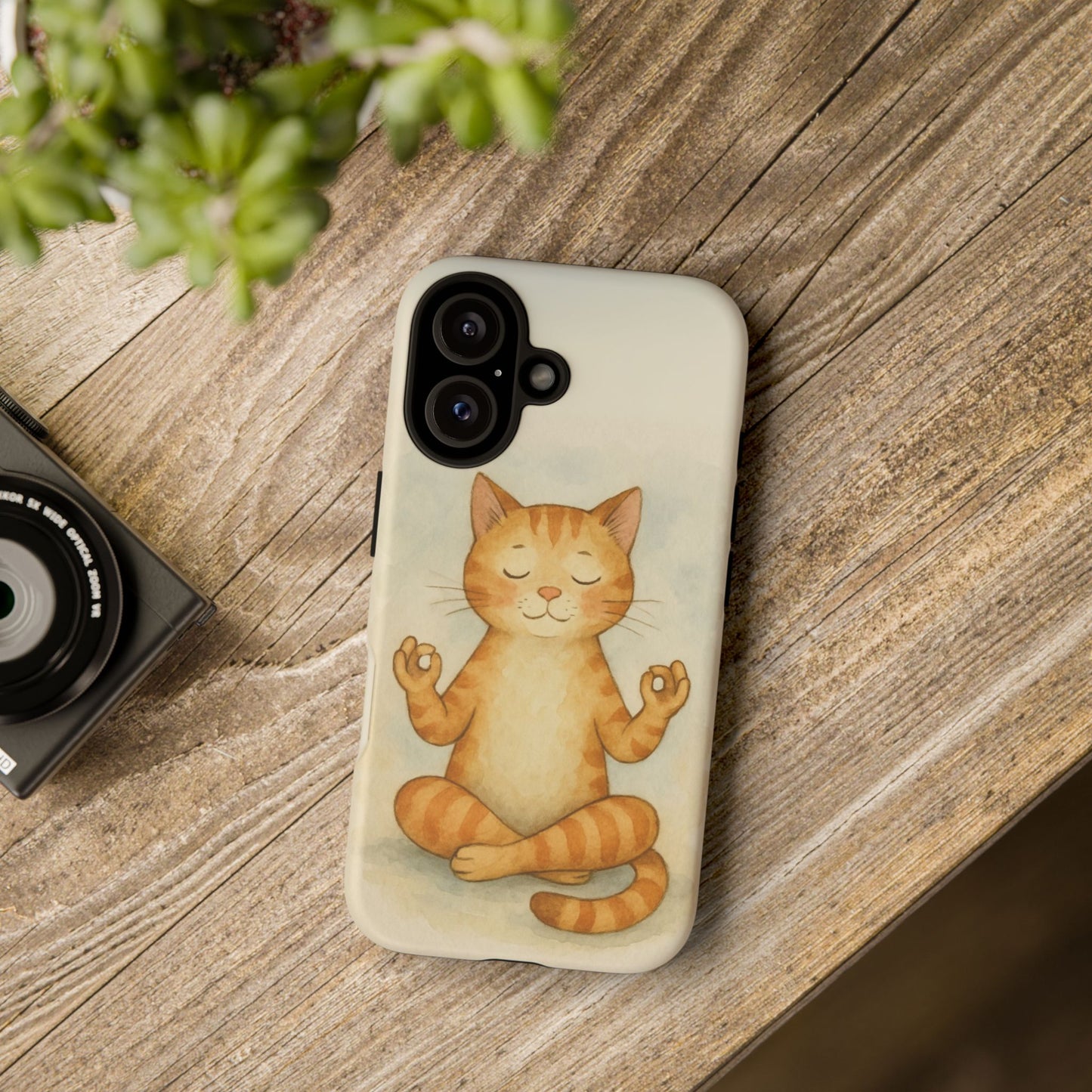 Zen Cat Phone Case - Tough & Stylish - Perfect for Cat Lovers