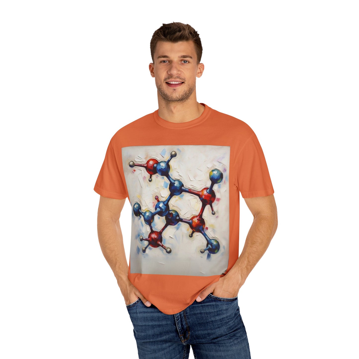 Unisex Artistic Molecule T-Shirt | Science-Inspired Design