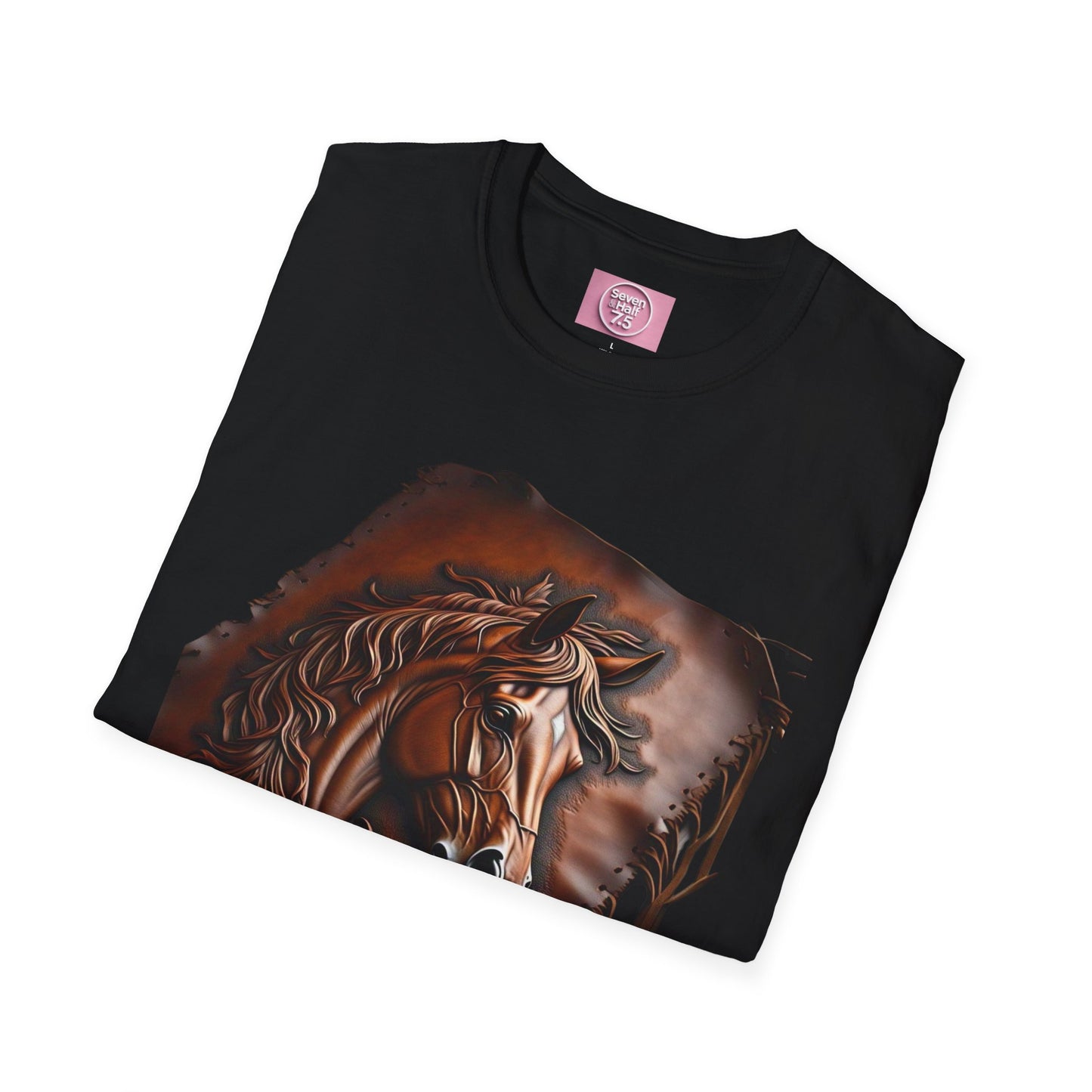 Rustic Horse Artwork Unisex Softstyle T-Shirt