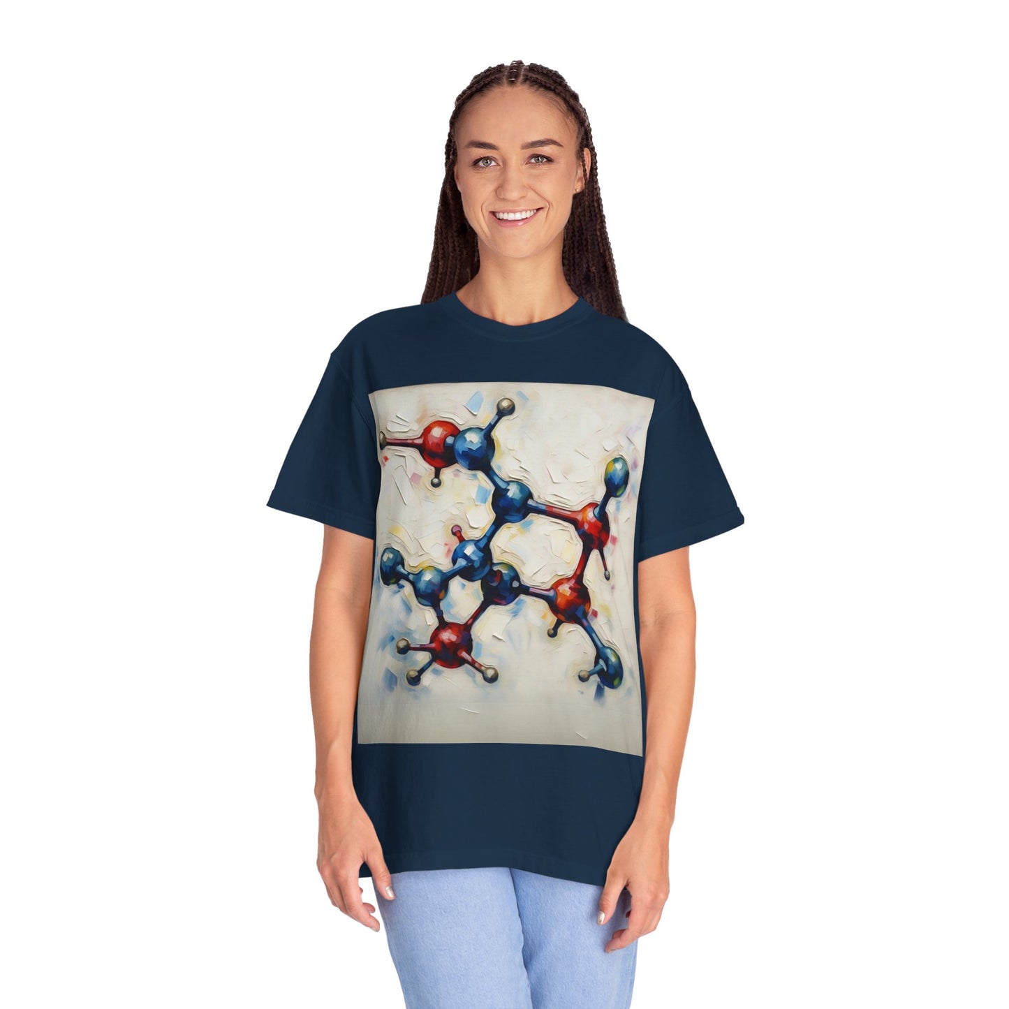 Unisex Artistic Molecule T-Shirt | Science-Inspired Design