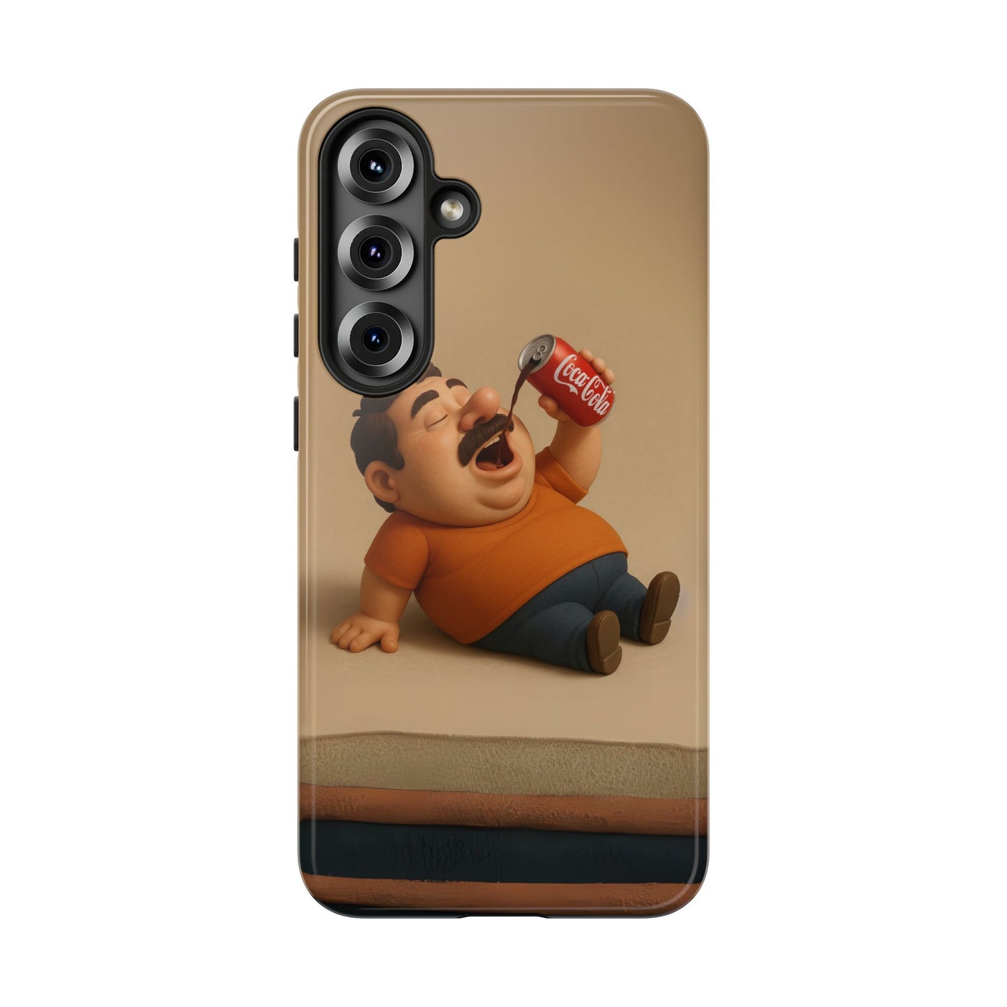Funny Cartoon Phone Case - 'Coca-Cola Chill' Design