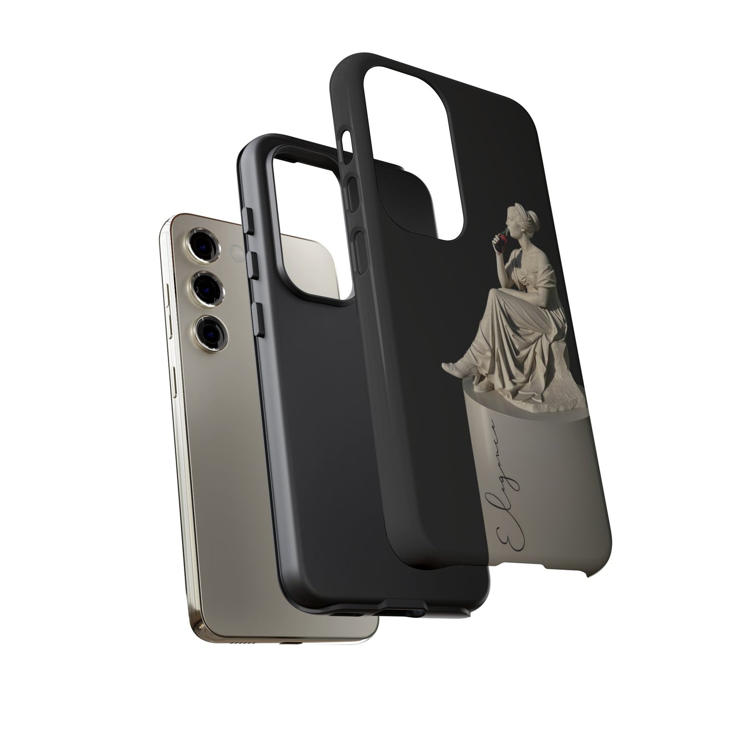 Elegant Phone Case - Stylish Tough Case with Sculpture Design