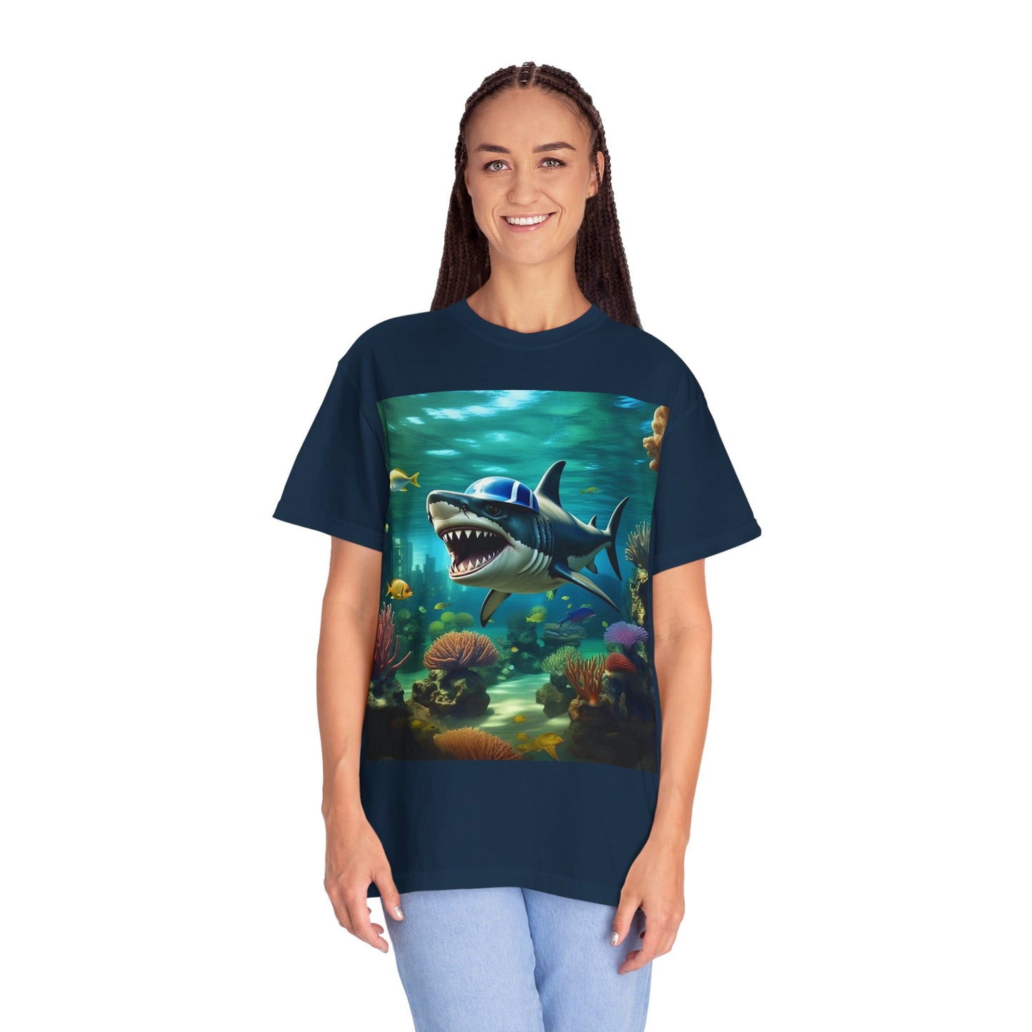 Marine Adventure Unisex T-Shirt - Shark Graphic Design