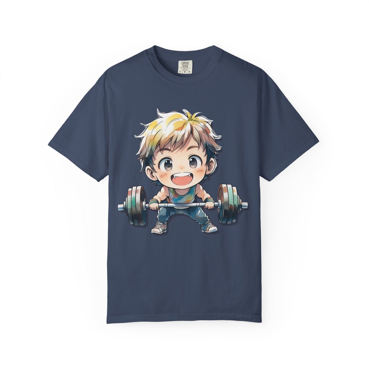 Cute Cartoon Weightlifter Unisex T-shirt - Perfect for Fitness Lovers
