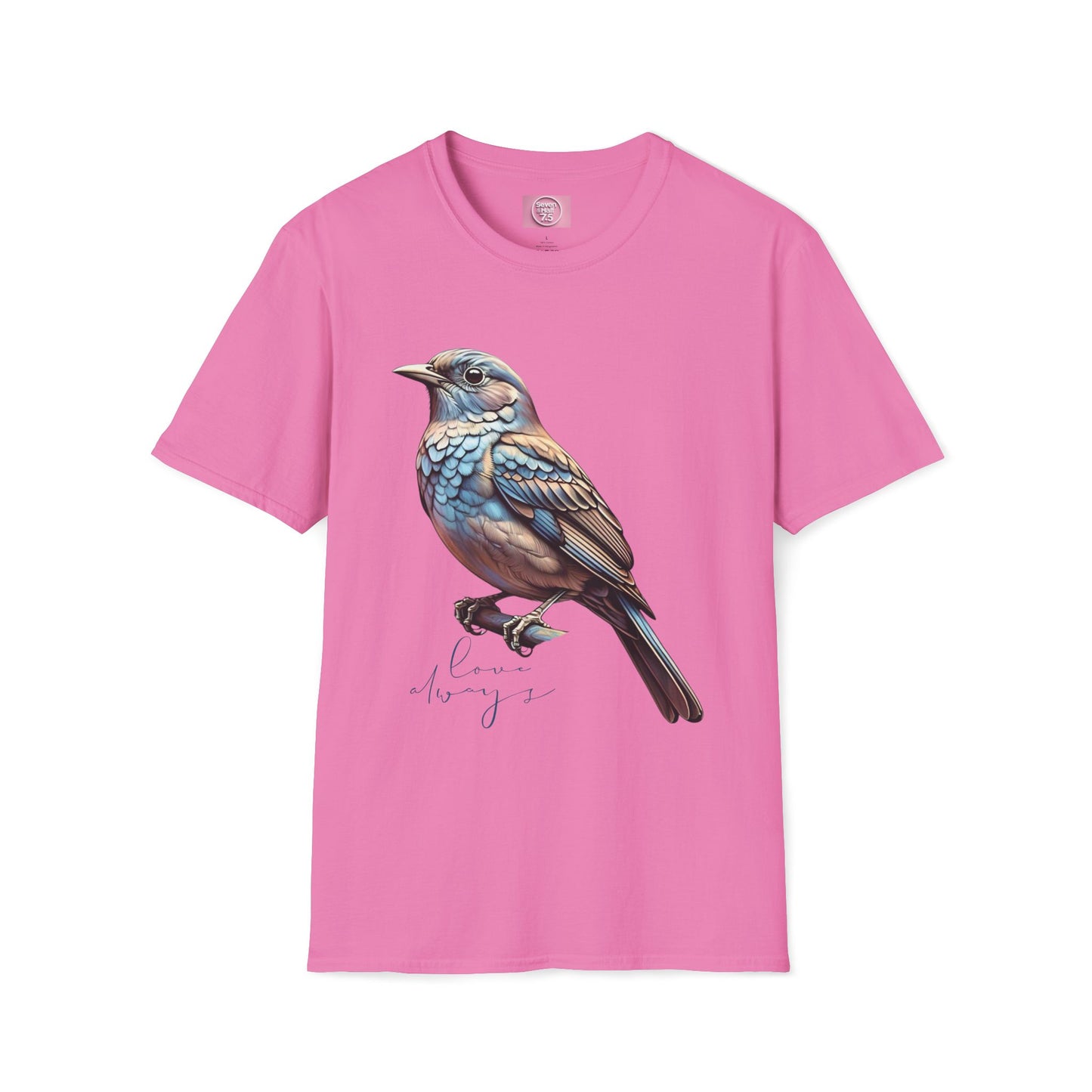 Nature-Inspired Bird Graphic T-Shirt for Soft Comfort