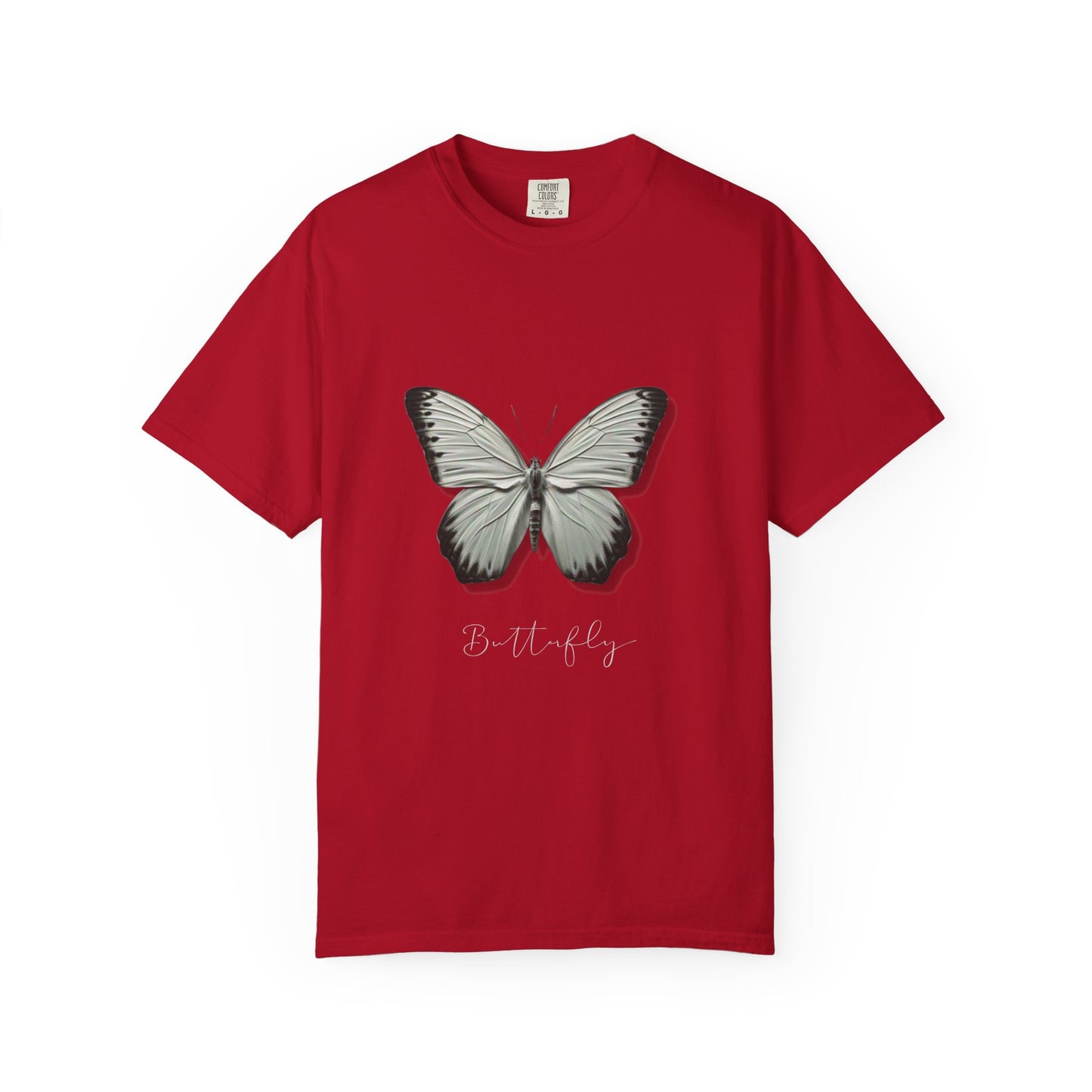 Butterfly Unisex Garment-Dyed T-Shirt – Nature-Inspired Casual Wear