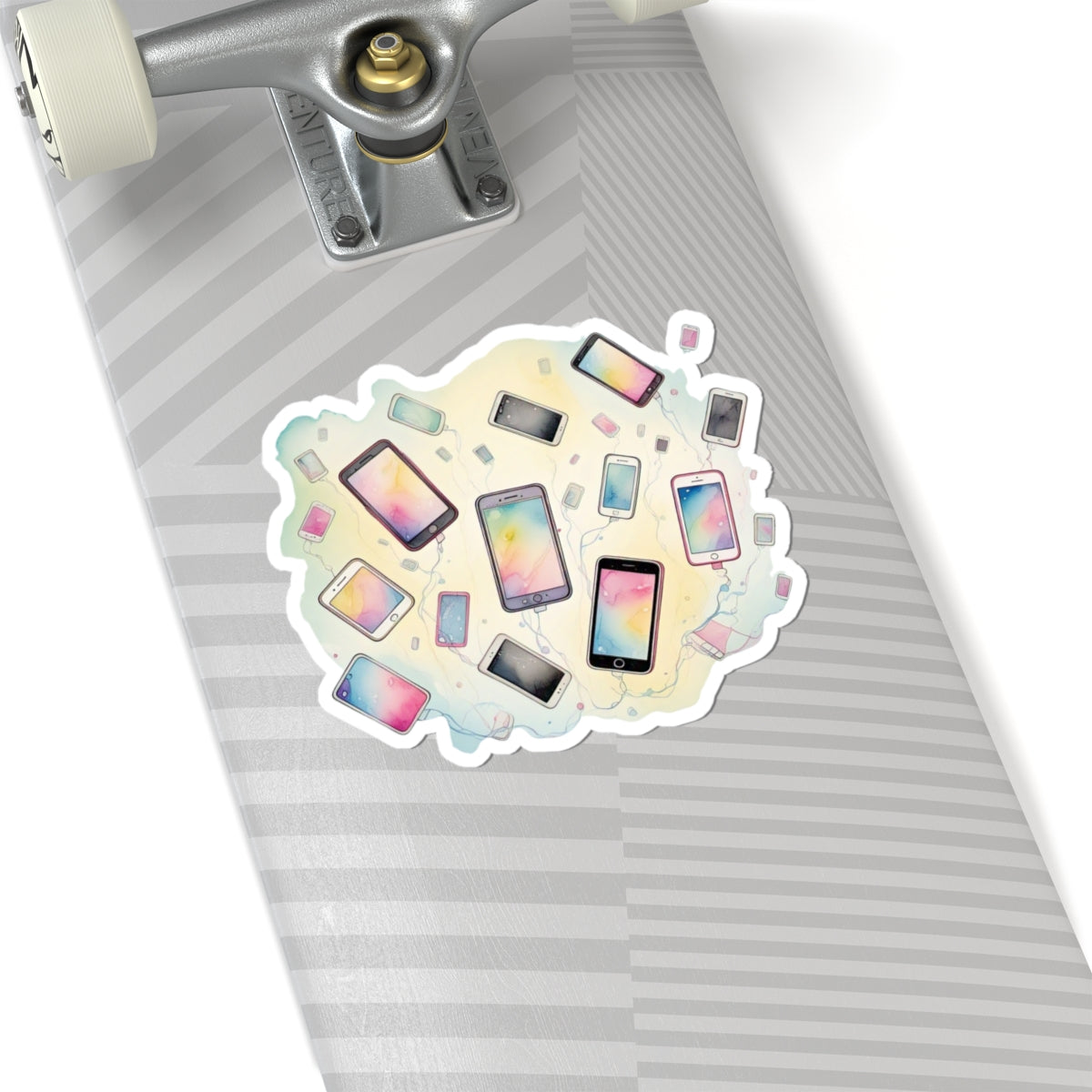 Colorful Phone Stickers - Whimsical Tech Art