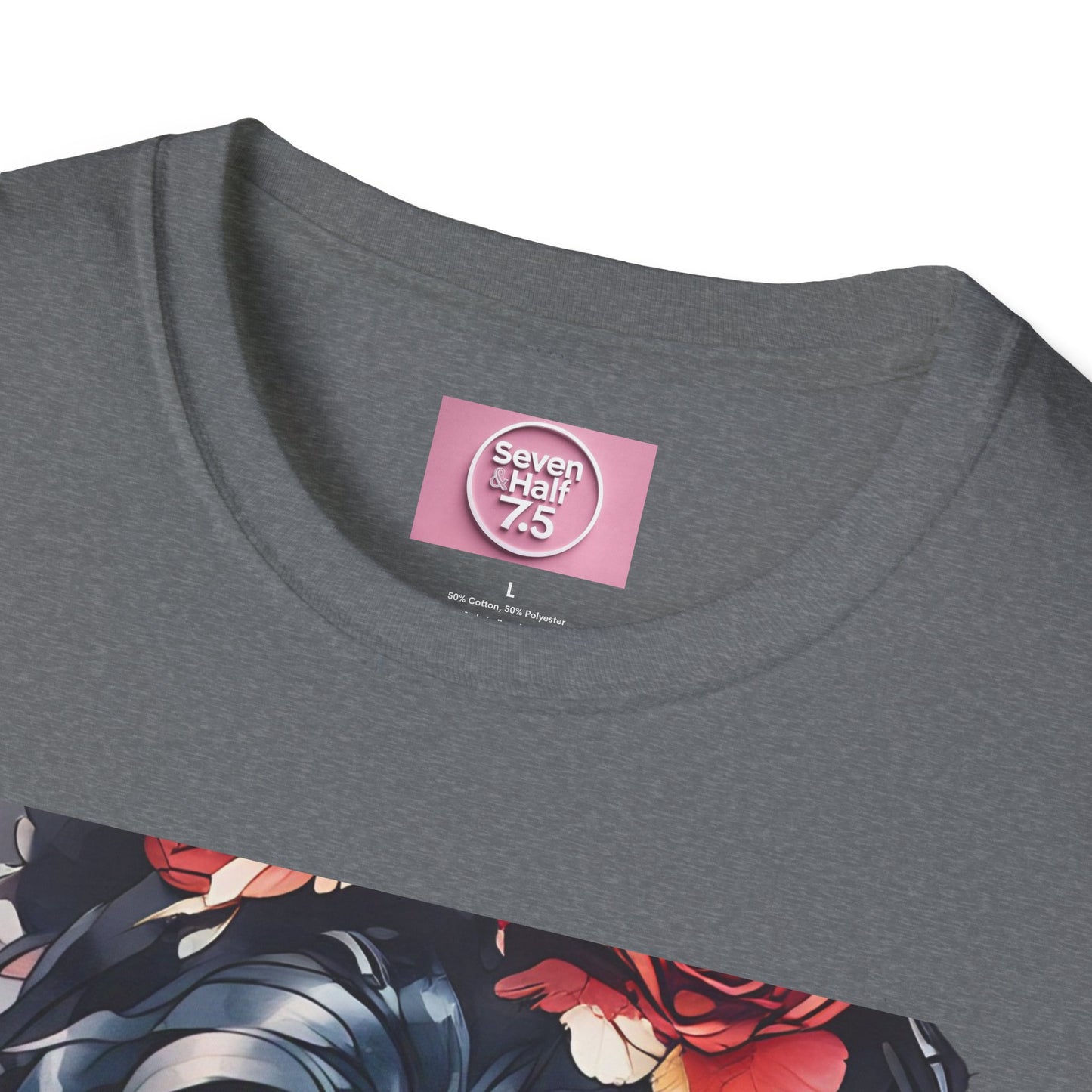 Stylish Unisex Softstyle T-Shirt - Charming Kimono Girl Design