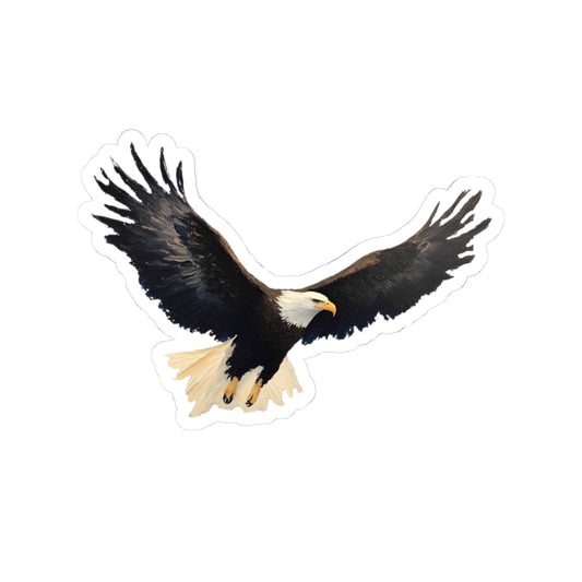 Majestic Eagle Kiss-Cut Sticker - Perfect for Nature Lovers and Laptop Decor