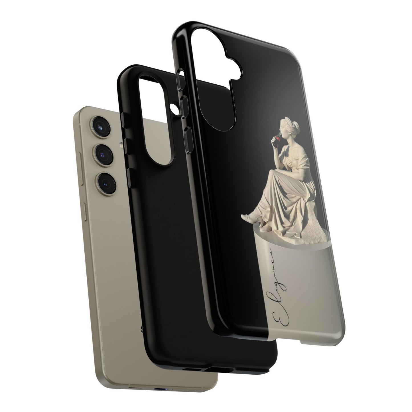 Elegant Phone Case - Stylish Tough Case with Sculpture Design