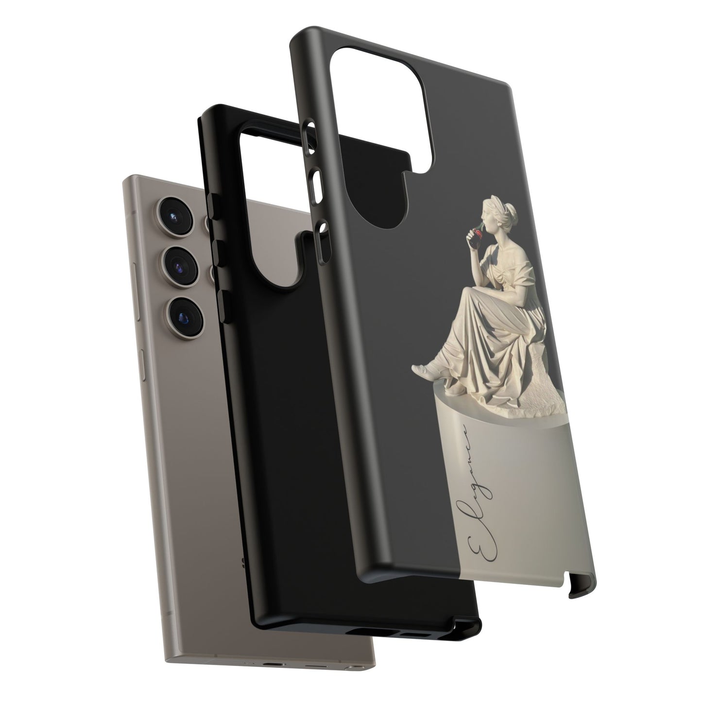 Elegant Phone Case - Stylish Tough Case with Sculpture Design